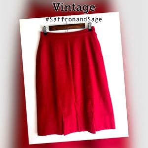 VINTAGE! Pendleton Wool Pencil Kick Pleat Skirt